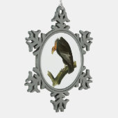 Kalifornien-Kondor durch Audubon Schneeflocken Zinn-Ornament (Links)
