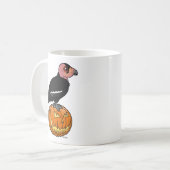 Kalifornien-Kondor Halloween Kaffeetasse (Vorderseite Links)