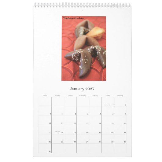 Kalifornien-Küche Kalender (Jan 2027)