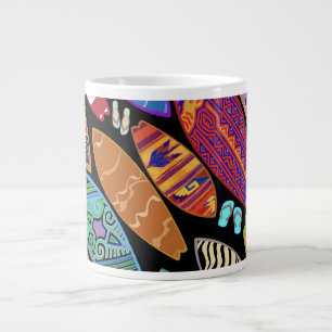 Kalifornien Küste Surfboards Jumbo-Tasse