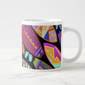 Kalifornien Küste Surfboards Jumbo-Tasse (Rechts)