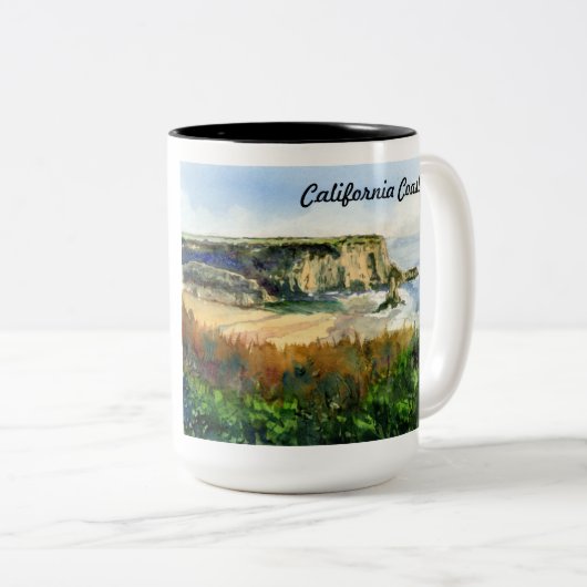 Kalifornien-Küste Zweifarbige Tasse (VorderseiteRechts)