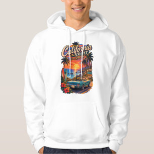 Kalifornien-Küsten-Sonnenuntergangs-Roadtrip-Hoodi Hoodie