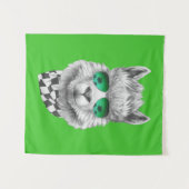 Kalifornien-Lama Wandteppich (Vorderseite (Horizontal))