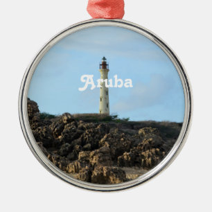 Kalifornien-Leuchtturm in Aruba Ornament Aus Metall