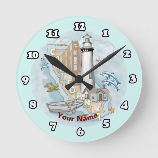 Kalifornien Leuchtturm Uhr (Vorderseite)