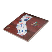 Kalifornien-Lizenz-Platten-Karten-Keramik-Fliese Fliese (Seite)