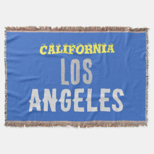 Kalifornien Los Angeles City USA Retro Vintag Blue Decke