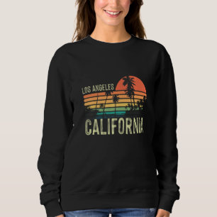 Kalifornien Los Angeles Palmen La Sonnenuntergang  Sweatshirt