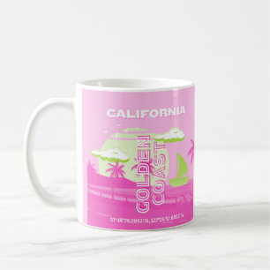 Kalifornien, Los Angeles, Reisekunst, Preppy, Pink Kaffeetasse