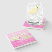 Kalifornien, Los Angeles, Reisekunst, Preppy, Pink Steinuntersetzer (Seitenansicht)