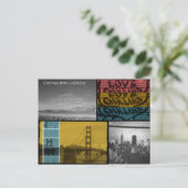 Kalifornien Love! Postkarte (Stehend Vorderseite)