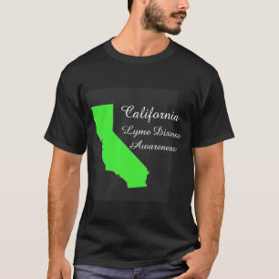 Kalifornien Lyme-Borreliose-Bewusstsein-Shirt T-Shirt