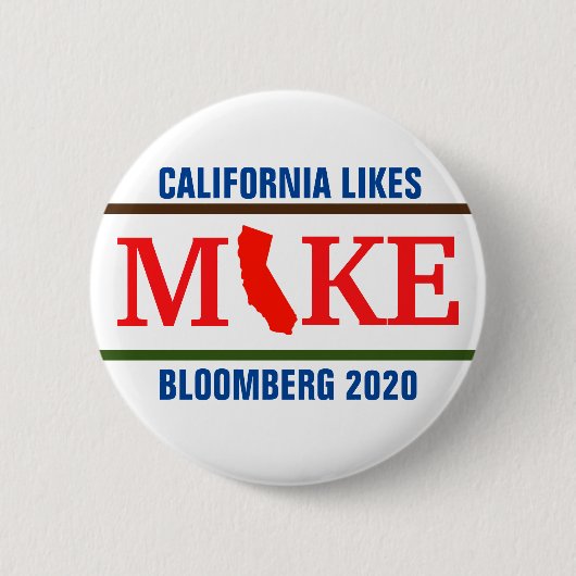 Kalifornien mag Mike Button (Vorderseite)