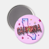 KALIFORNIEN MAGNET (Vorderseite/Rückseite)