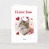 Kalifornien Maine Coon Valentine's Cards 🐾 💖 (Rückseite)
