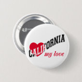 Kalifornien meine Liebe Button (Vorne & Hinten)