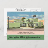 Kalifornien, Miller Motor Hotel Apts. Postkarte (Vorne/Hinten)