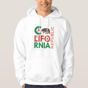 Kalifornien mit Grizzlybär-Logo Hoodie