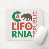 Kalifornien mit Grizzlybär-Logo Mousepad (Mit Mouse)