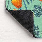 Kalifornien-Mohn und -Jade Mousepad (Ecke)