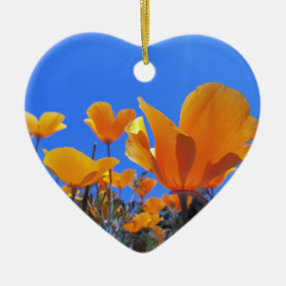 Kalifornien-Mohnblume Keramik Ornament