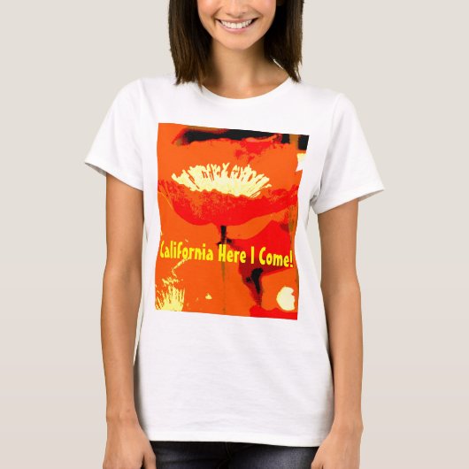 Kalifornien-Mohnblume T-Shirt (Vorderseite)