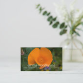 Kalifornien-Mohnblume Visitenkarte (Stehend Vorderseite)