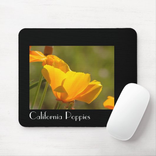 Kalifornien-Mohnblumen-Blumen Mousepad (Mit Mouse)