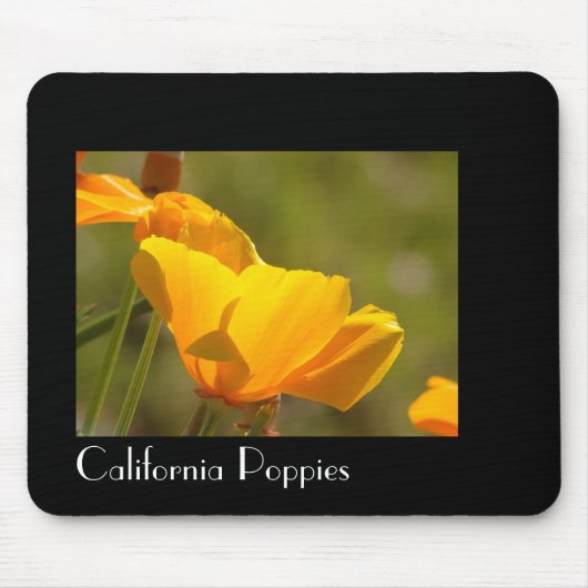 Kalifornien-Mohnblumen-Blumen Mousepad (Vorne)
