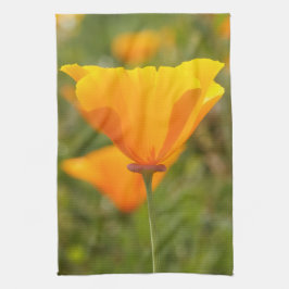 Kalifornien-Mohnblumen-Geschirrtücher Handtuch