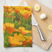 Kalifornien-Mohnblumen Handtuch (Viertel Falte)