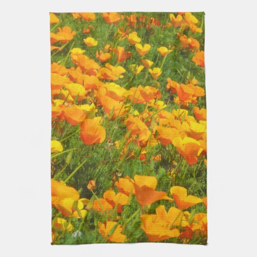 Kalifornien-Mohnblumen Handtuch (Vertikal)