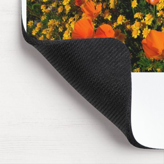 Kalifornien-Mohnblumen Mousepad (Ecke)