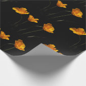 Kalifornien-Mohnblumen-Packpapier Geschenkpapier (Ecke)