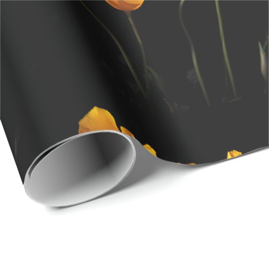 Kalifornien-Mohnblumen-Packpapier Geschenkpapier (Rolleneckpunkt)