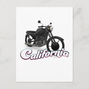 Kalifornien Motorrad Postkarte
