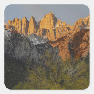 Kalifornien, Mount Whitney, Inyo National Forest 3 Quadratischer Aufkleber