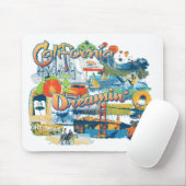 Kalifornien Mousepad (Mit Mouse)