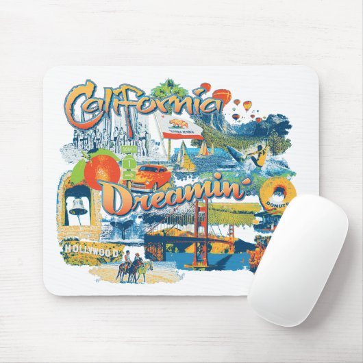 Kalifornien Mousepad (Mit Mouse)