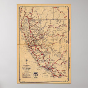 Kalifornien, Nevada Poster