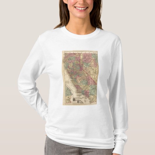 Kalifornien, Nevada T-Shirt (Vorderseite)