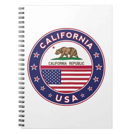 Kalifornien Notizblock (Vorderseite)