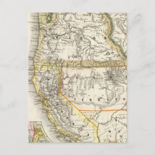 Kalifornien, Oregon, Utah Postkarte
