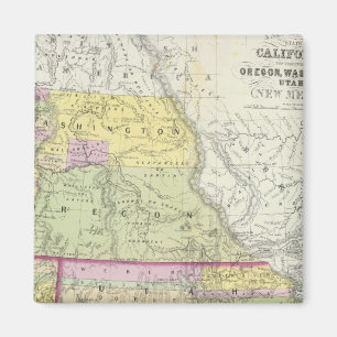 Kalifornien, Oregon, Washington, Utah, New Mexico Magnet