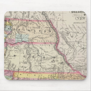 Kalifornien, Oregon, Washington, Utah, New Mexico Mousepad