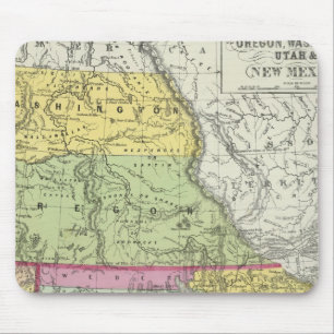 Kalifornien, Oregon, Washington, Utah, New Mexico Mousepad