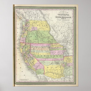 Kalifornien, Oregon, Washington, Utah, New Mexico  Poster