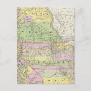 Kalifornien, Oregon, Washington, Utah, New Mexico  Postkarte