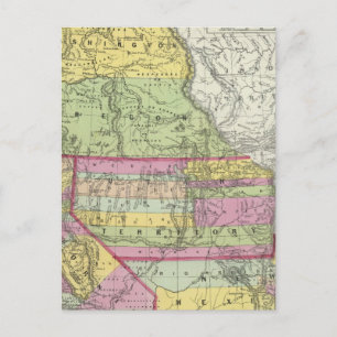 Kalifornien, Oregon, Washington, Utah, New Mexico Postkarte